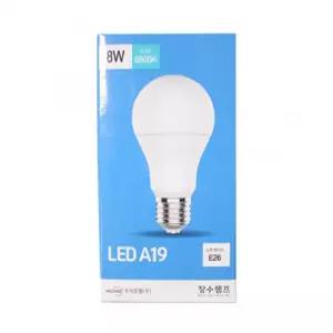 A19 전구 장수램프 8W(주광색)6500K 신상입고 LED E26 추천템