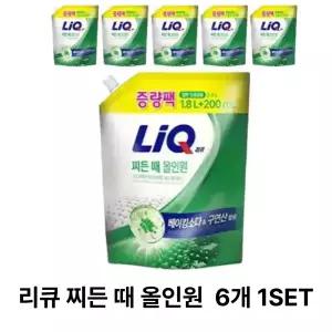 리큐 베이킹X구연산 찌든때 올인원 1.8L+200ml 6개 1set