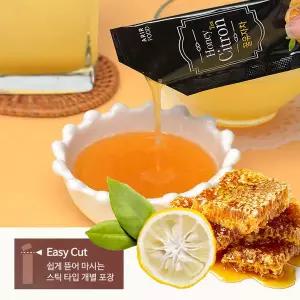 아리푸드 국산 고흥 꿀 유자차 스틱 갈아만든 유자청 선물용 30g 50개 100개