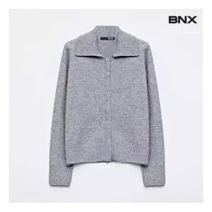 BNX :119,000 | 울 카라넥 투웨이 집업 니트 가디건 BW1CD013L0 1062508