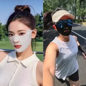 스포츠 마스크 햇빛가리개 쿨 시원한 여성 골프패치 눈밑 러닝 [개미물류] 여름 UV차단페이스커버 얼굴