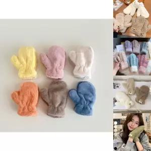 단색 털 벙어리 장갑 키즈 손모아 겨울 퍼/방한/털장갑/여자/겨울용/예쁜/귀여운/따뜻한/손장갑/선물용