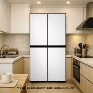 삼성전자 비스포크 키친핏 Max 4도어 640L 코타 화이트(RM70F63R2A) 트윈스 솔루션