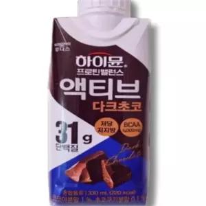 [영양친구] 하이뮨 프로틴 밸런스 액티브 다크초코 330ml 12개 2박스
