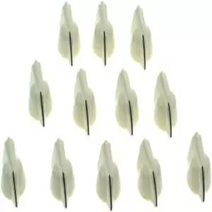 KAISH 12pcs 1/4 빈티지 레이즈드 미니 치킨 헤드 노브 소형 기타 베이스 포텐셔미터 앰프 이펙트 페달