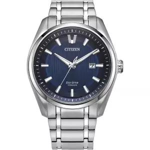 CITIZEN 남성용 에코-드라이브 스포츠 럭셔리 42mm 슈퍼 티타늄 AW1240-57L
