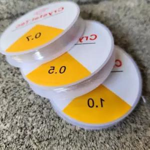 탄성 팔찌만들기 우레탄 줄 0.5mm 0.7mm 1.0mm 3종세트 패션팔찌 비즈공예 Z-93161