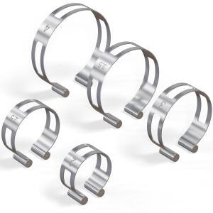 5PCS 배기 파이프 태킹 밴드 티그 용접 제작용 304 스테인리스 스틸 자동차 클램프 (2 2 5 3 4