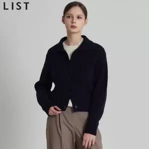 [리스트(LIST)] 울 하이넥 칼라 가디건 (택가격:198000원)