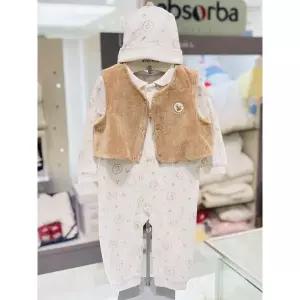 [압소바](신세계 사우스시티)(압소바 26년FW 임신출산축하선물)레슬레 코튼모달 우주복(AB2671NU21BE)베...