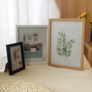 프레임 벽걸이 또는 스탠드용 나무 사진 장식 기념 GIF용 A4 액자 10X15 15X20 20X25cm 1PC