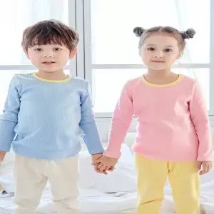 바풀 MK FW60-02 아동내복 면스판 골지 유아 아동 실내복 잠옷 상하