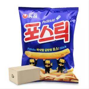 포스틱 감자 스낵 과자 84gx20개 1박스 소포장 어린이 사무실 노래방 행사 간식 맥주 안주