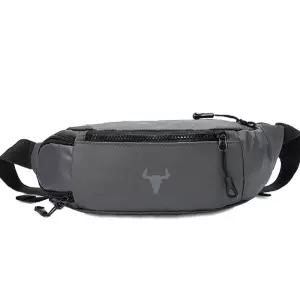 그레이 야외 활동 힙색 보조백 크로스백 생활방수 여행복대 슬링백 웨이스트백 메신져백