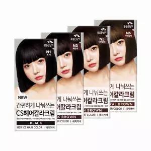 간편하게 나눠쓰는 CS헤어칼라크림 (염색+새치겸용)