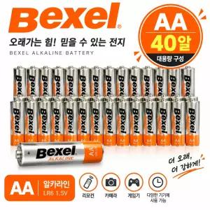 벡셀 알카라인 건전지 AA 40알