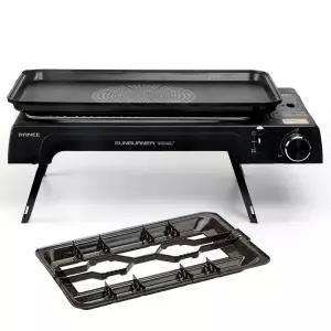 캠핑 가스 와이드그릴 고급형 REWG-9400B 휴대용 대형 그릴 불판