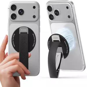 2026년형 Klearlook MagSafe 휴대폰 그립 실리콘 핑거 스트랩 탈착식 자석 링 홀더 및 조절 가능한