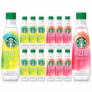스타벅스 피지오 피치 딸기 400ml x 6펫 + 피지오 쿨 라임 400ml x 6펫