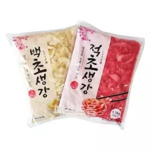 이엔푸드 이엔 초생강 1.3Kg 대용량(적색/백색) (선택주문)