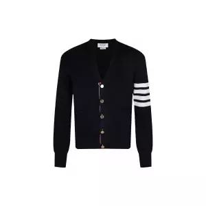 270660 THOM BROWNE 26FW 코튼 밀라노 스티치 4-바 브이넥 가디건 (MKC171A 00219 415)