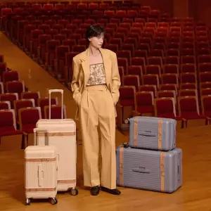 프리마클라쎄 타임리스 GEO 러기지백 4종 (시즈널 컬러/ 크림 블루 머스타드)