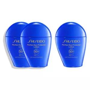 시세이도 파란자차 가벼운 산뜻 밀착 선크림 50ml X3
