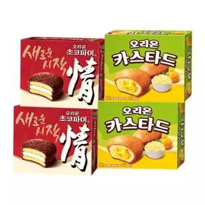 오리온 초코파이468g x 2개 + 카스타드276g x 2개