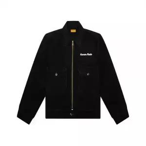 [HUMAN MADE] 26SS 프린트 자수 집업 워크자켓 블랙 HM30JK009 BLACK