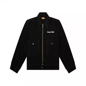 [휴먼메이드]26SS 프린트 자수 집업 워크자켓 블랙 HM30JK009 BLACK