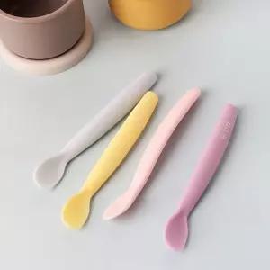 빠른 배송 이유식스푼1P 중기이유식스푼 아기숟가락 수저 초기 유아 실리콘 유아식 준비물 서치73
