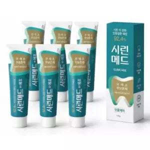 부광약품 시린메드 검케어 민트 시린이치약 잇몸치약 무불소 125g 6개