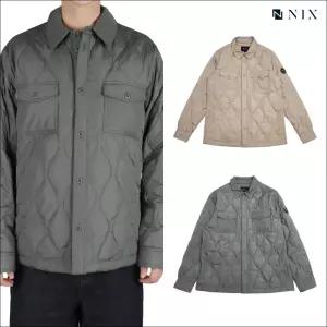 [NIX]유니)퀼팅 셔츠형 덕다운 경량점퍼(FNQWCUE703P)