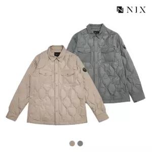 [NIX]유니)퀼팅 셔츠형 덕다운 경량점퍼(FNQWCUE703P)