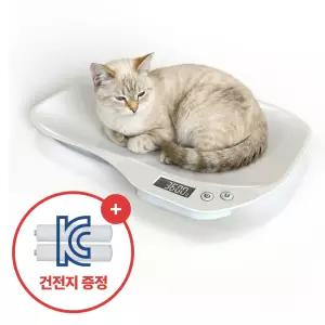 집똑똑이 강아지 고양이 미니 체중계 + 건전지