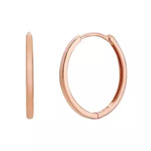 18K 민자 링 원터치 한쪽 귀걸이 17mm