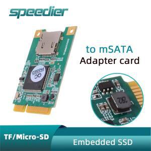 mSATA SSDTF / 마이크로-SD to MSATA 어댑터 카드 내장형 산업용 휴대용 SSD 고속 확장