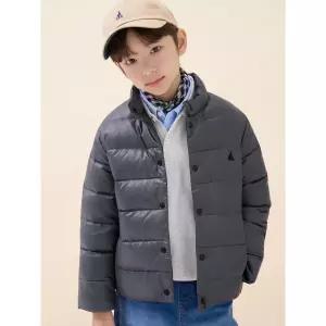[BEANPOLE KIDS] [Essential] 한줌 하이넥 경량 덕다운 숏패딩  애쉬 (BI6938UE24)