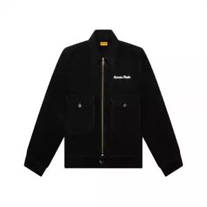휴먼메이드 26SS 프린트 자수 집업 워크자켓 블랙 HM30JK009 BLACK