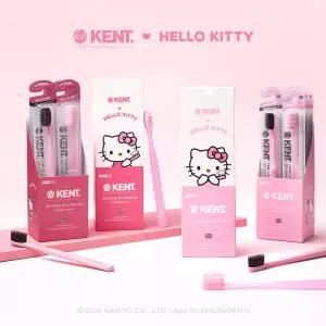 켄트x헬로키티 콤팩트 헤드 초극세모 칫솔 6p (콤팩트3p+탄콤팩트3p)