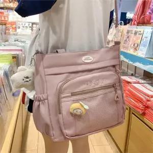 [라일리] Rly 데일리 10대 메신저백 유행 쇼퍼백 핑크 가방