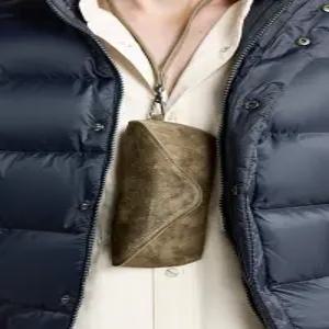 ZARA 가죽 안경 케이스 - 카키 그린 3974/820/032