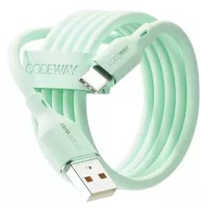 코드웨이 USB-A 2.0 to Type-C 고속 충전케이블 팔레트 무광 실리콘 WM5171-0.2M 스프링민트0.2m 4206476