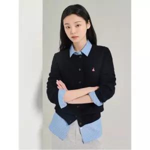빈폴 레이디스 Essential 울 케이블 라운드넥 카디건 블랙 BF595AE015 147021