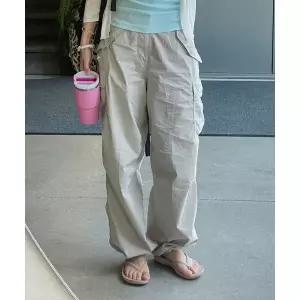 [정품] 후아유 WHO.A.U Wide Coon Nylon Cargo Pants (U) / WHTAG3811U