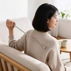 (타입 5개)효자손 스테인리스 휴대용 접이식 길이조절 전신 마사지 시원한 가려움