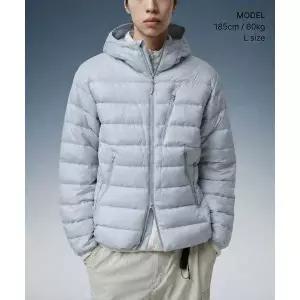 MUSINSA STANDARD [시티 레저] 후디드 라이트 다운 재킷 [클라우디 블루]