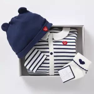 블루독베이비 BLUEDOG BABY NY ST카라세트바디수트+양말선물세트 46A70-040-10+46A70-011-05 출산백일돌선