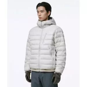 MUSINSA STANDARD [시티 레저] 후디드 라이트 다운 재킷 [스톤 화이트]