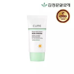김정문알로에 큐어 마일드 그린 선크림무기자차 40ml 1032191